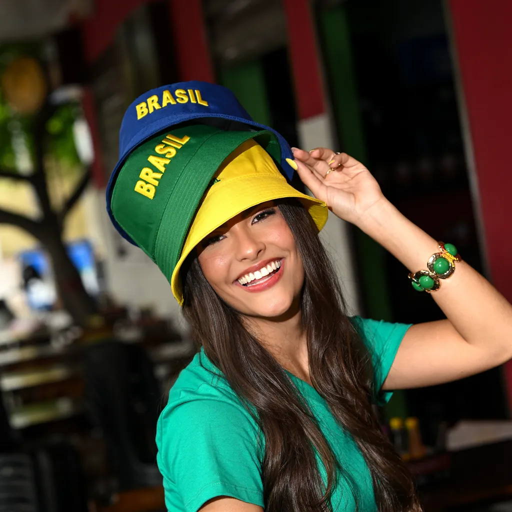 Bucket hat personalizado nas cores do Brasil
